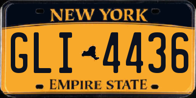 NY license plate GLI4436