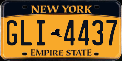 NY license plate GLI4437