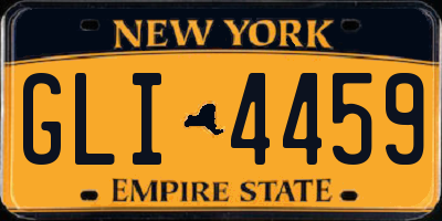 NY license plate GLI4459