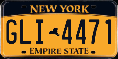 NY license plate GLI4471