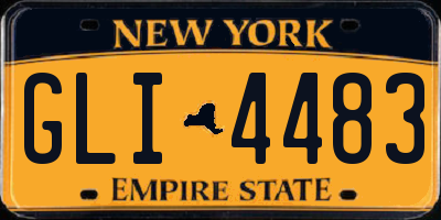 NY license plate GLI4483