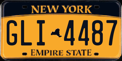 NY license plate GLI4487