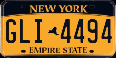 NY license plate GLI4494
