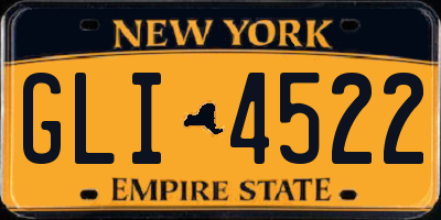 NY license plate GLI4522