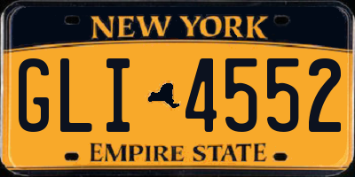 NY license plate GLI4552