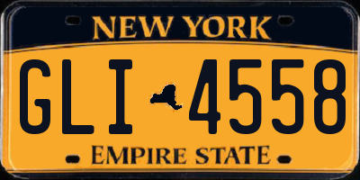 NY license plate GLI4558