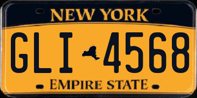 NY license plate GLI4568