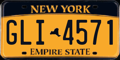 NY license plate GLI4571