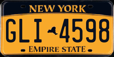 NY license plate GLI4598