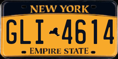 NY license plate GLI4614