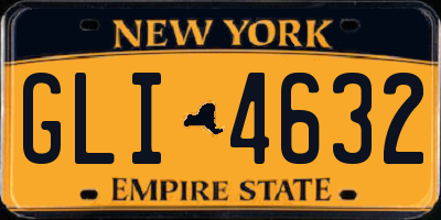 NY license plate GLI4632