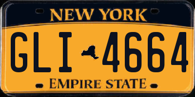 NY license plate GLI4664