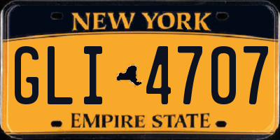 NY license plate GLI4707