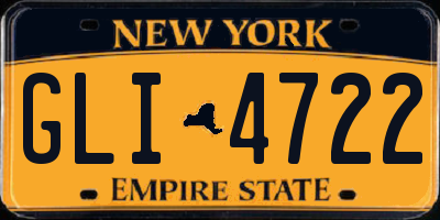 NY license plate GLI4722