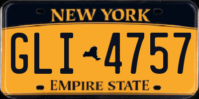 NY license plate GLI4757