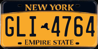 NY license plate GLI4764
