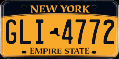 NY license plate GLI4772