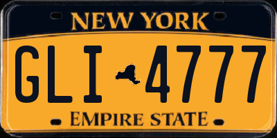 NY license plate GLI4777