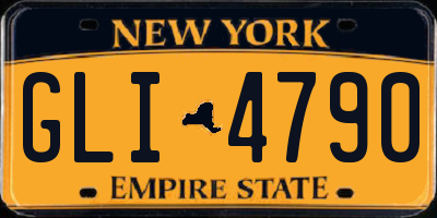 NY license plate GLI4790