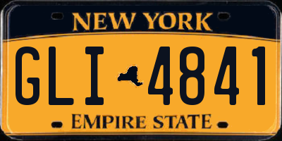 NY license plate GLI4841