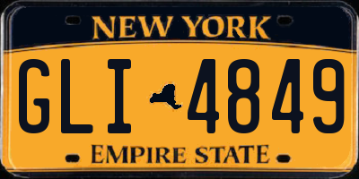NY license plate GLI4849