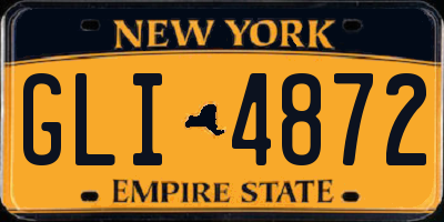 NY license plate GLI4872