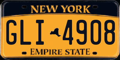 NY license plate GLI4908