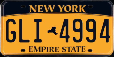 NY license plate GLI4994