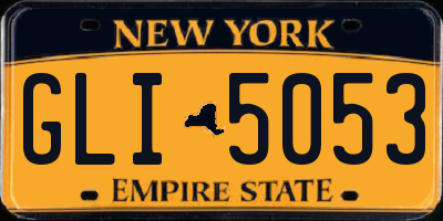 NY license plate GLI5053
