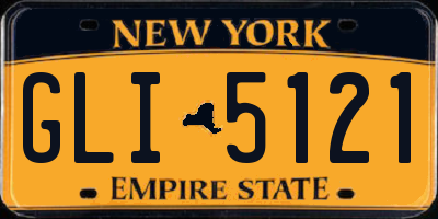NY license plate GLI5121