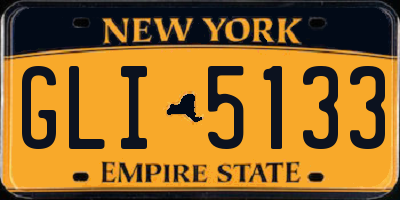 NY license plate GLI5133