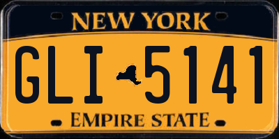 NY license plate GLI5141