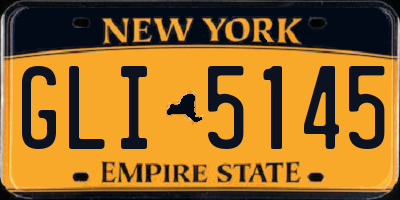 NY license plate GLI5145