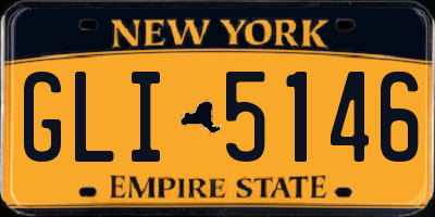 NY license plate GLI5146