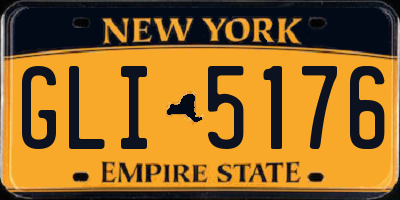 NY license plate GLI5176