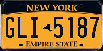 NY license plate GLI5187