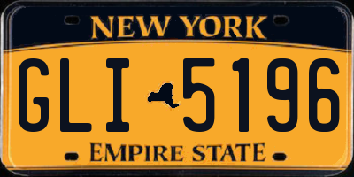 NY license plate GLI5196
