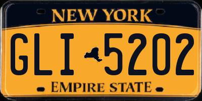 NY license plate GLI5202