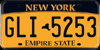 NY license plate GLI5253