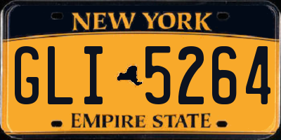 NY license plate GLI5264