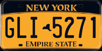 NY license plate GLI5271