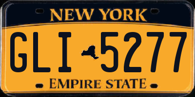 NY license plate GLI5277
