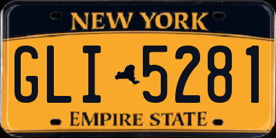 NY license plate GLI5281