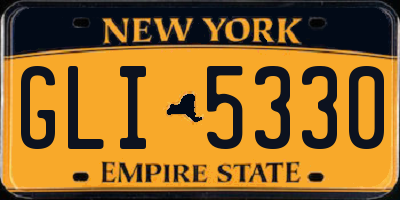 NY license plate GLI5330