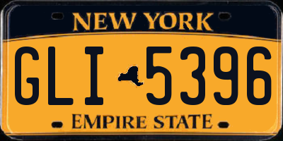 NY license plate GLI5396