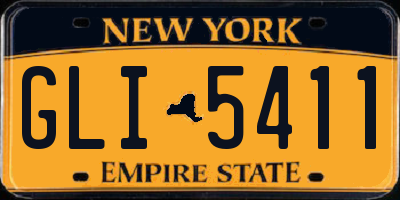 NY license plate GLI5411