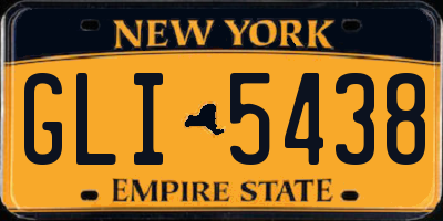 NY license plate GLI5438