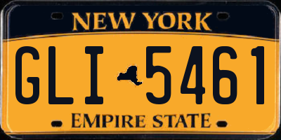 NY license plate GLI5461