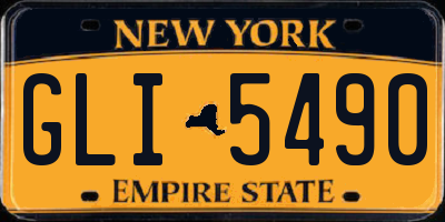 NY license plate GLI5490