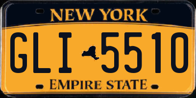 NY license plate GLI5510